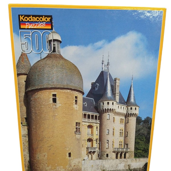 Puzzle Kodacolor Vintage 500 Piece Sealed La Clayette Burgundy France Castle Kodak