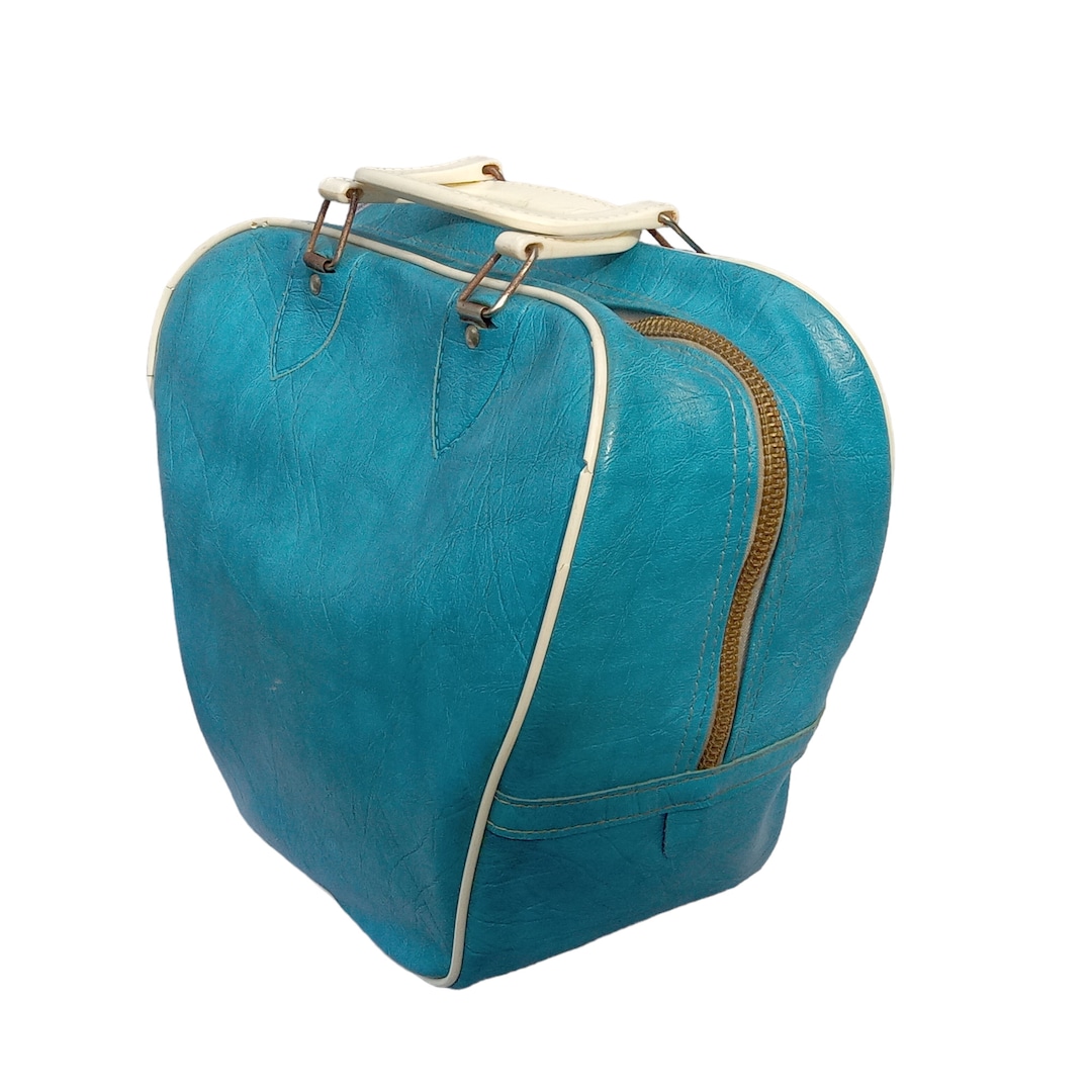 Bowling Ball Bag Vintage Blue Retro Rockabilly Sport Carry on Etsy