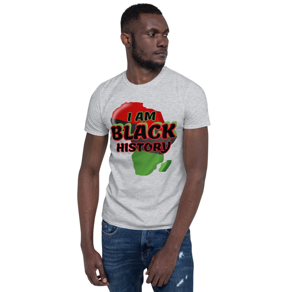 I AM Black History Shirt Short-Sleeve Unisex T-Shirt Black | Etsy