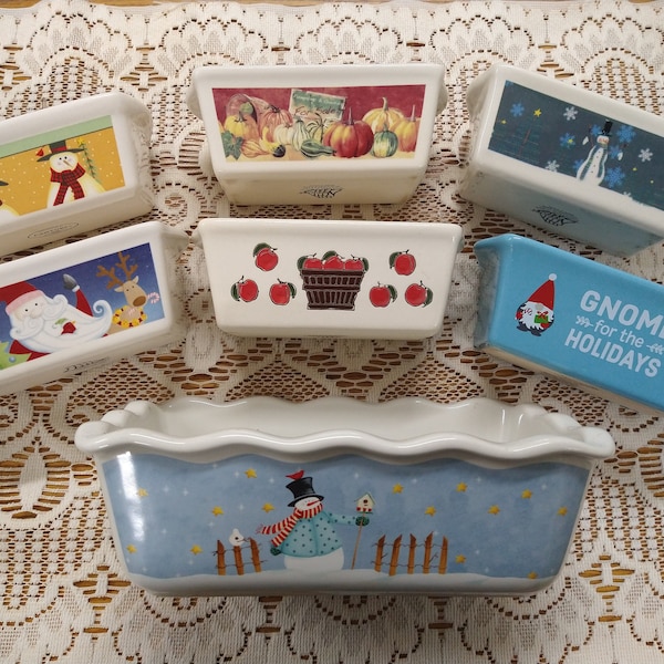 Royal Norfolk Ceramic Mini Loaf Pans - Etsy
