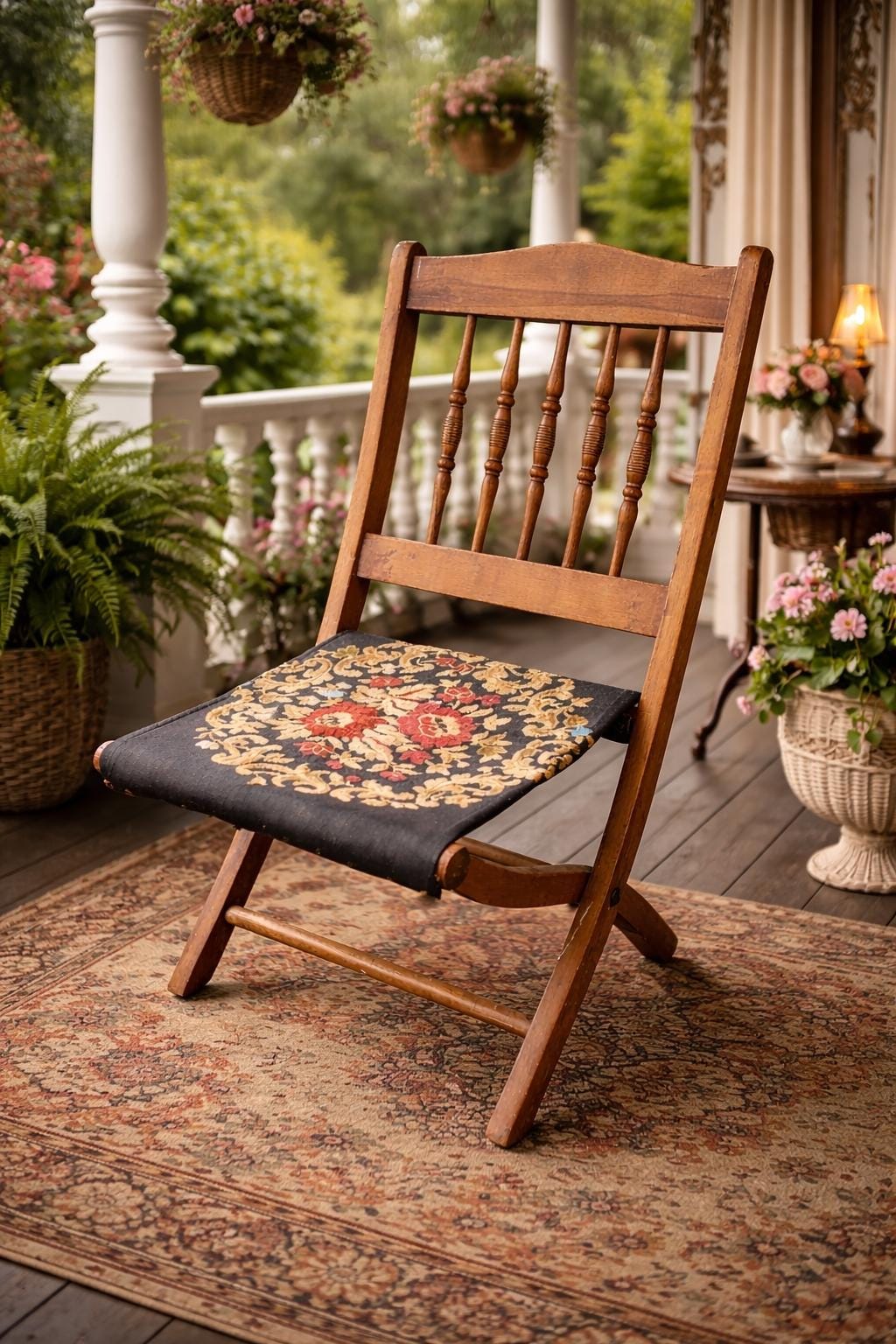 Antique Folding Camping Chair - Etsy