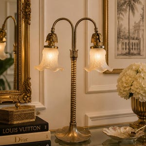 Antique 3 Arm Floor Lamp - Etsy