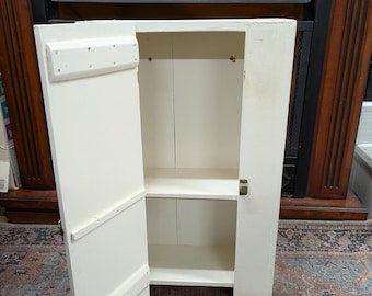 Primitive Wall Cabinet Vintage Rustic Cupboard 2 Shelf Medicine Apothecary Spice Rack Miniatures Mid Century Farmhouse Country