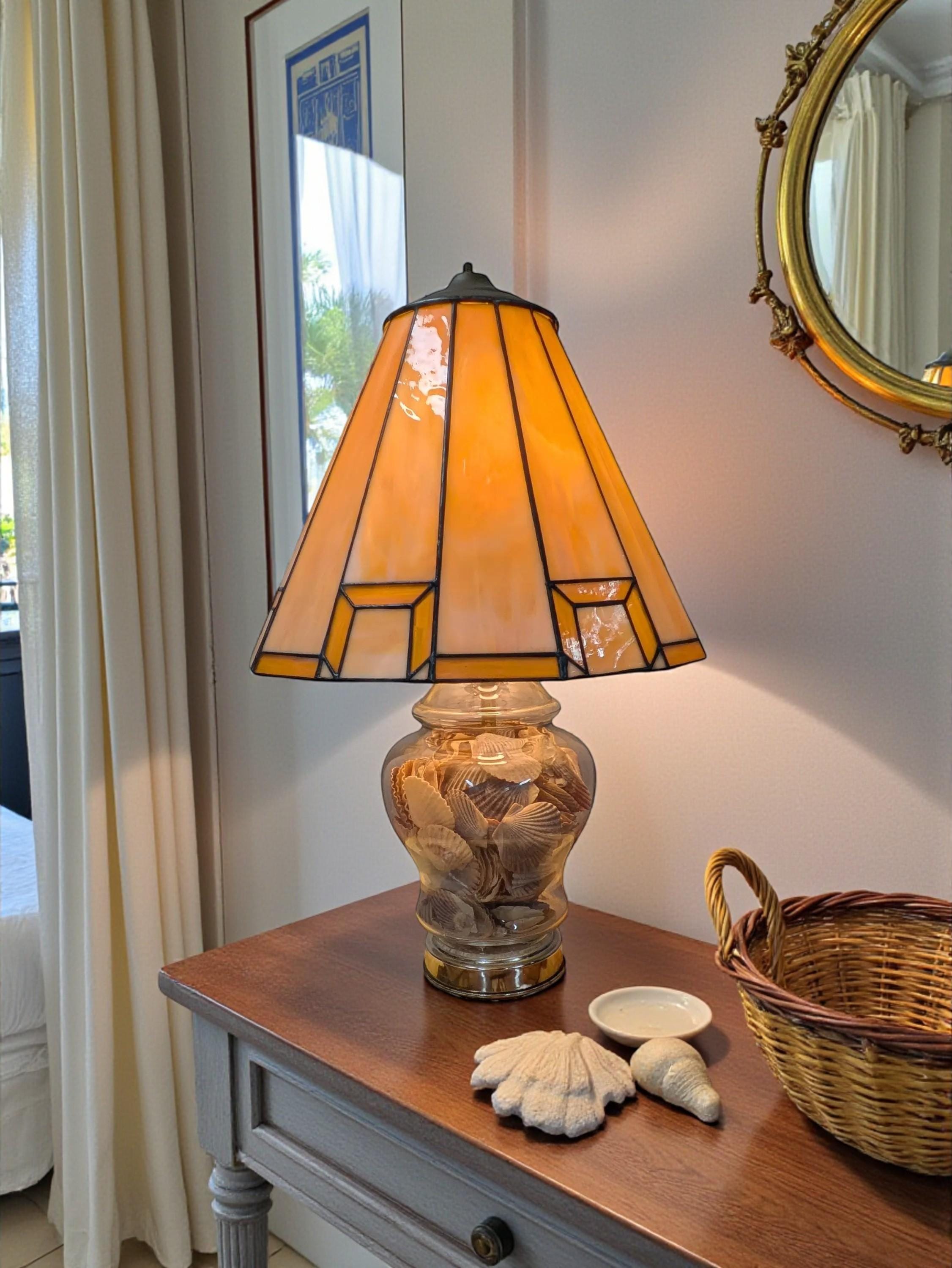 Vintage Shell Lamp - Etsy