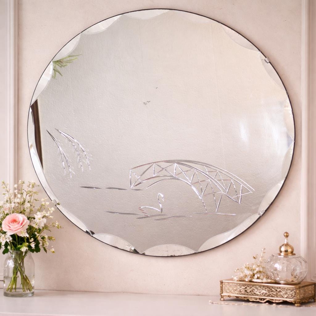 Swan Wall Mirror - Etsy