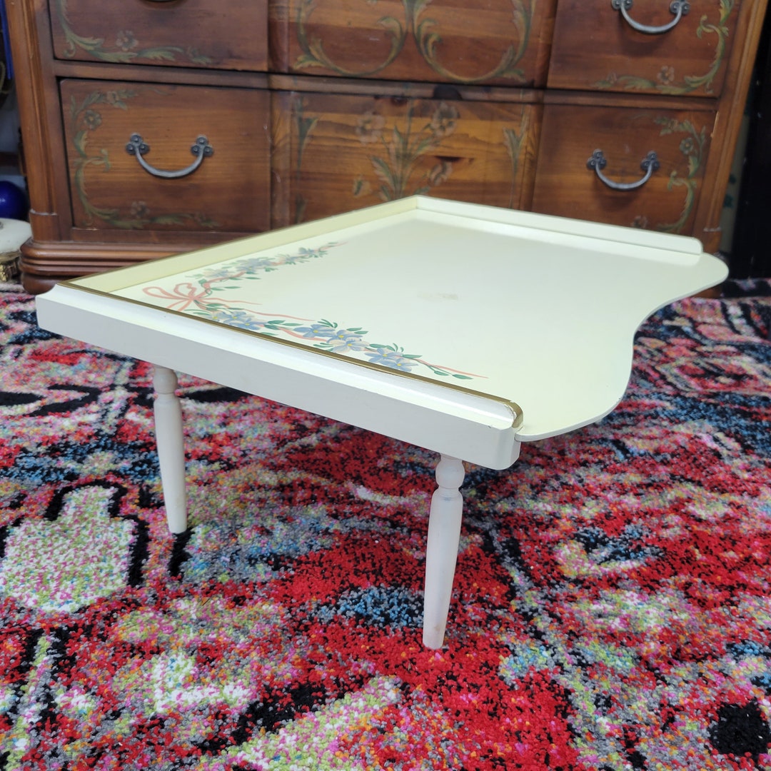 Vintage Folding Table Lap Desk Breakfast in Bed Tray Etsy
