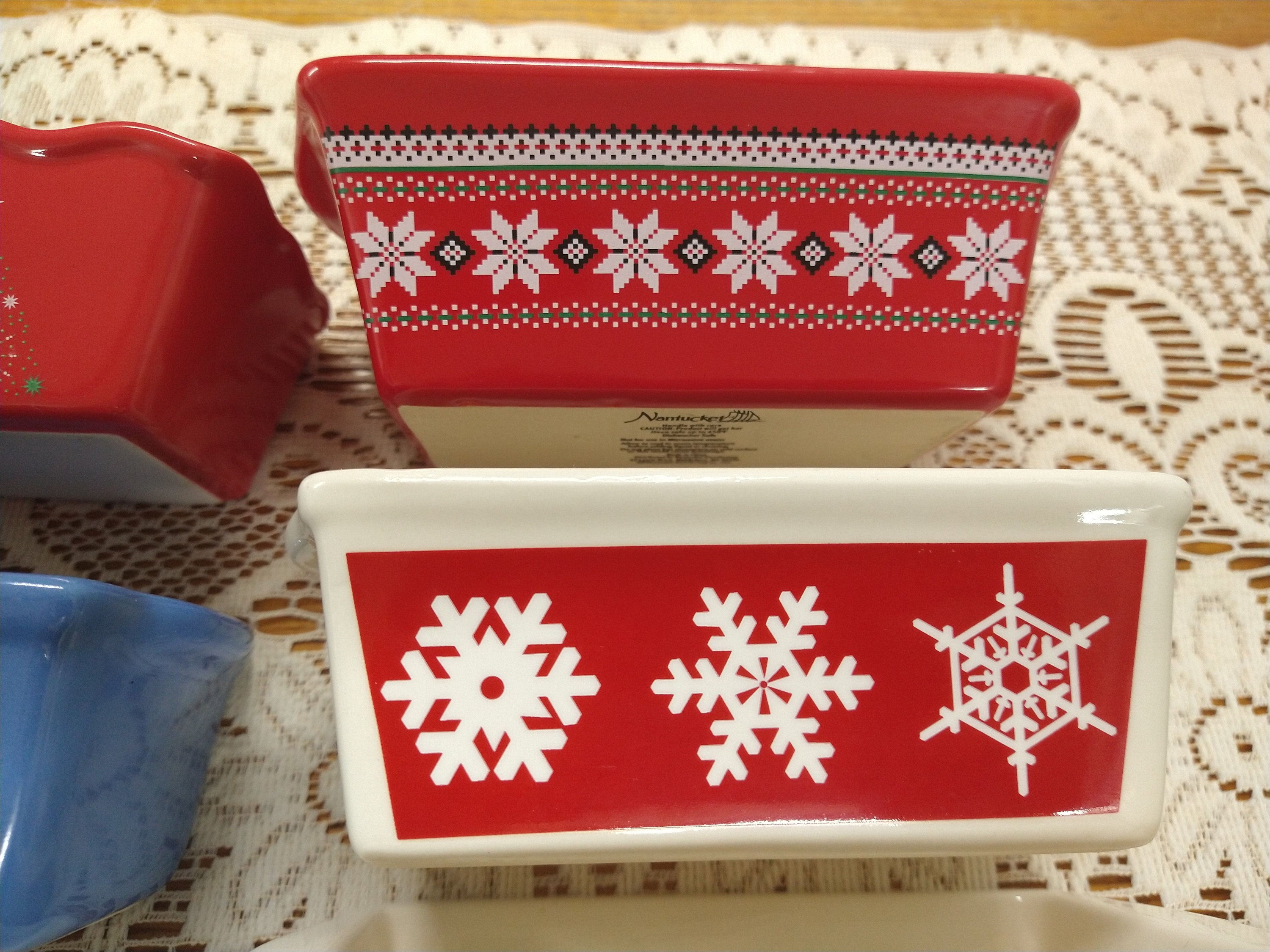 Loaf Pans Ceramic Mini Bread Baking Pans Cake Pan Christmas Etsy