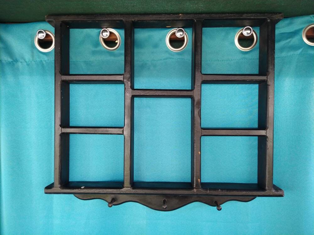 Vintage Shadow Box Shelf Wooden Miniatures Wall Hanging Shelf Etsy