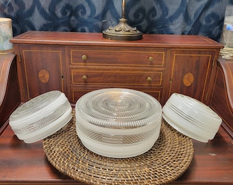 Ceiling Shade Light Replacement Shade Choice Vintage Round Glass Deco Mid Century Retro Replacement Center Mount