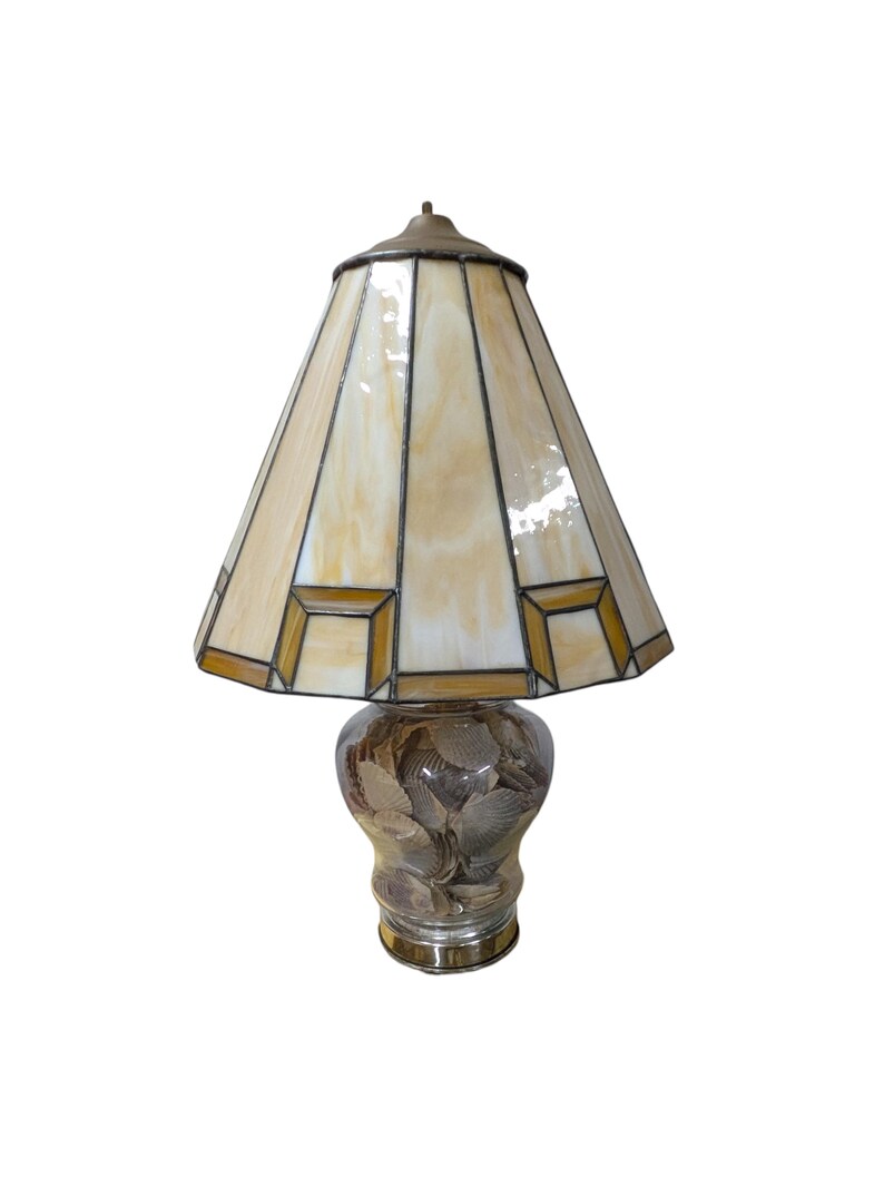 Vintage Seashell Ginger Jar Lamp Base | Coastal Beach House Decor ...