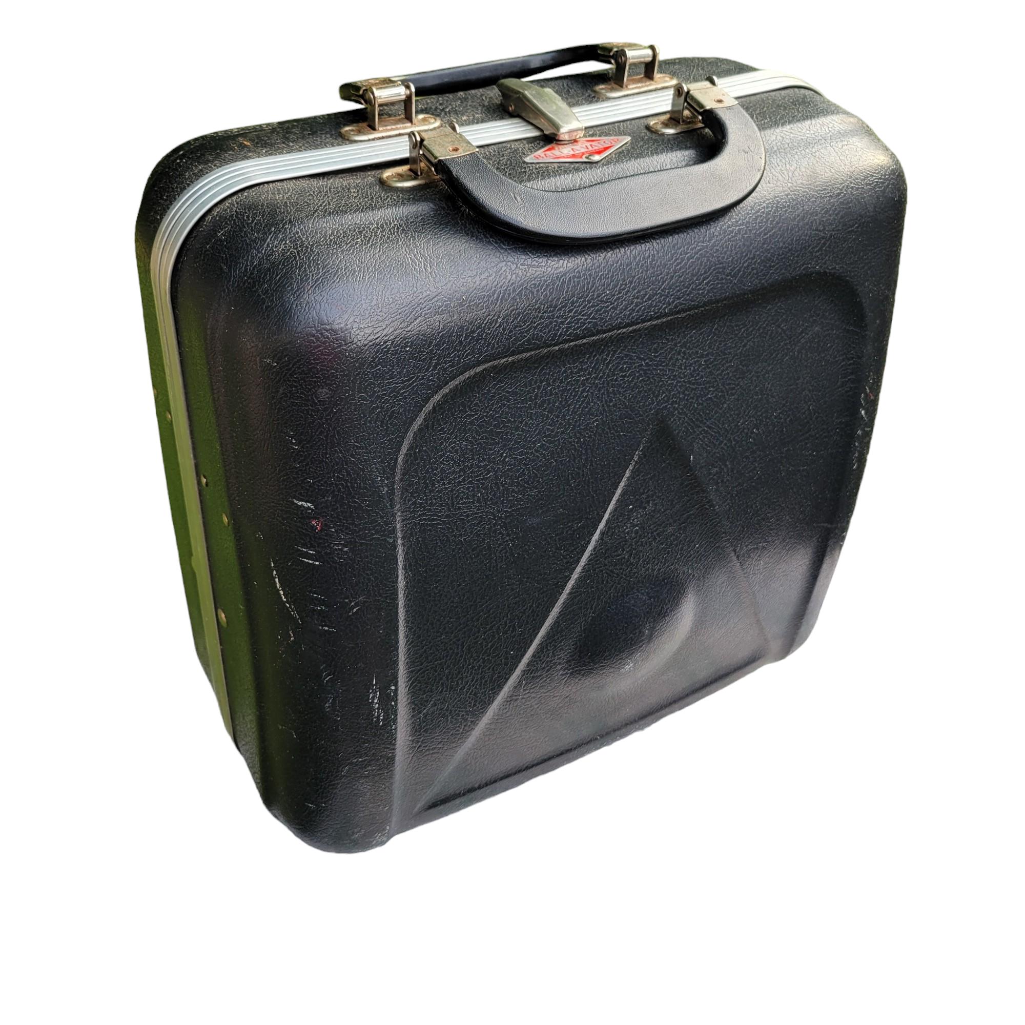 Vintage Bowling Ball Bag Mid Century Hard Side Black Bowling