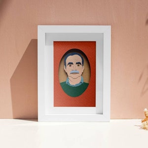 Ritratto singolo Papercut personalizzato