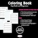Coloring Book Log Book and Organizer-instant Download for Print-keep ...