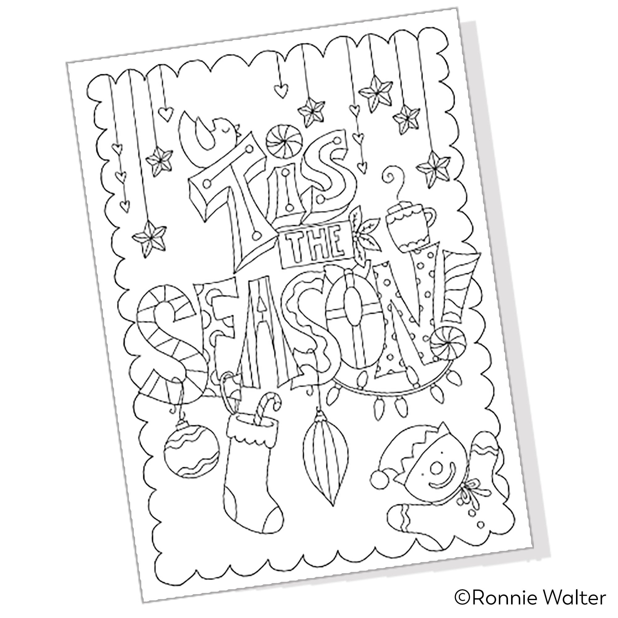 Christmas Printable Coloring Cards (4 Pack) 4 Printable PDF Christmas Christmas Printable Coloring Cards (4 Pack) 4 Printable PDF Christmas