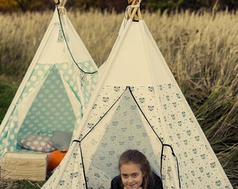 Teepee, zelt, tipi, wigwam, tipi para niños, carpa, tipi nórdico, Kids Play Teepee, Playhouse, juego de niños, tipis de niños - oso scandi