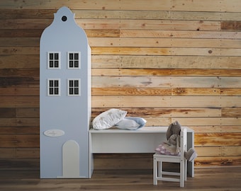 Kids House, Wardrobe, cabinet,kids room,children,storage for kids, kids furniture, dresser, closet, shoe shelfs, scandinavian - CITY HALL