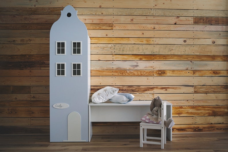 Casa de los niños, Armario, gabinete, habitación para niños, almacenamiento para niños, muebles para niños, cómoda, armario, estantes de zapatos, escandinavo AYUNTAMIENTO imagen 1