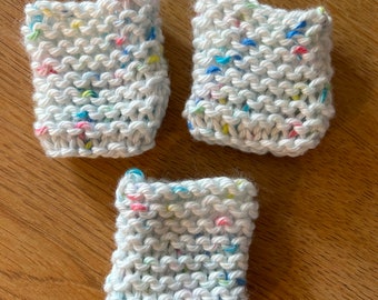 Hand Knit Tiny Sleeping Bag for Dolls