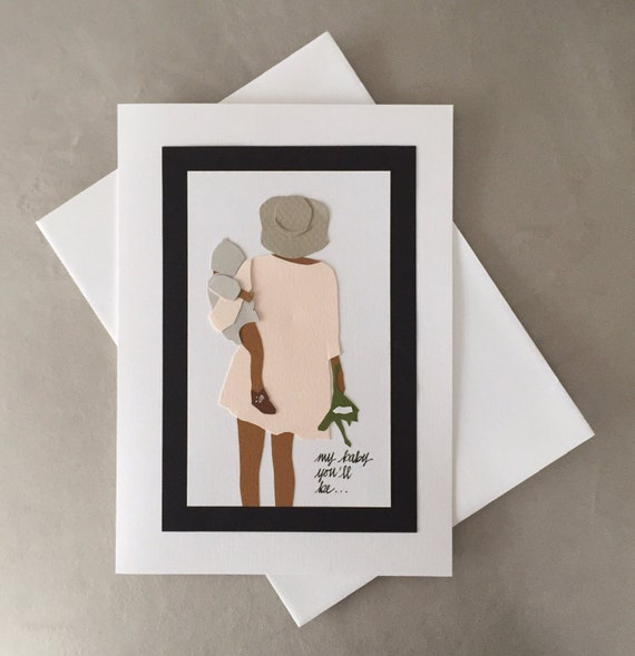 MOTHER and BABY CARD: a special handmade card for Mom and Baby.