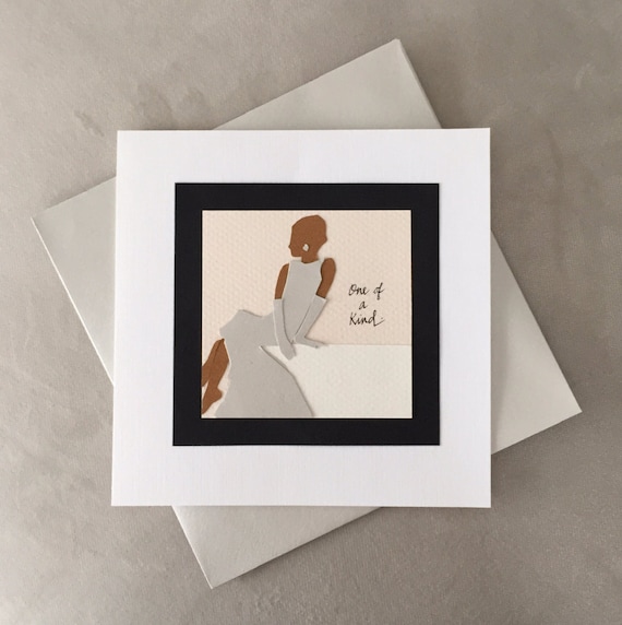 A CARD For HER:Custom handmade card for Mother, Grandmother, Aunt or Friend.