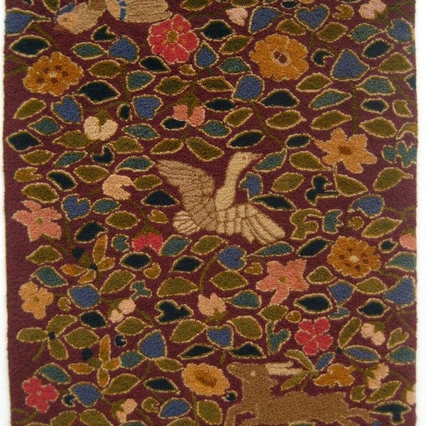 Hand-hooked rug-"Chinese Tapestry"