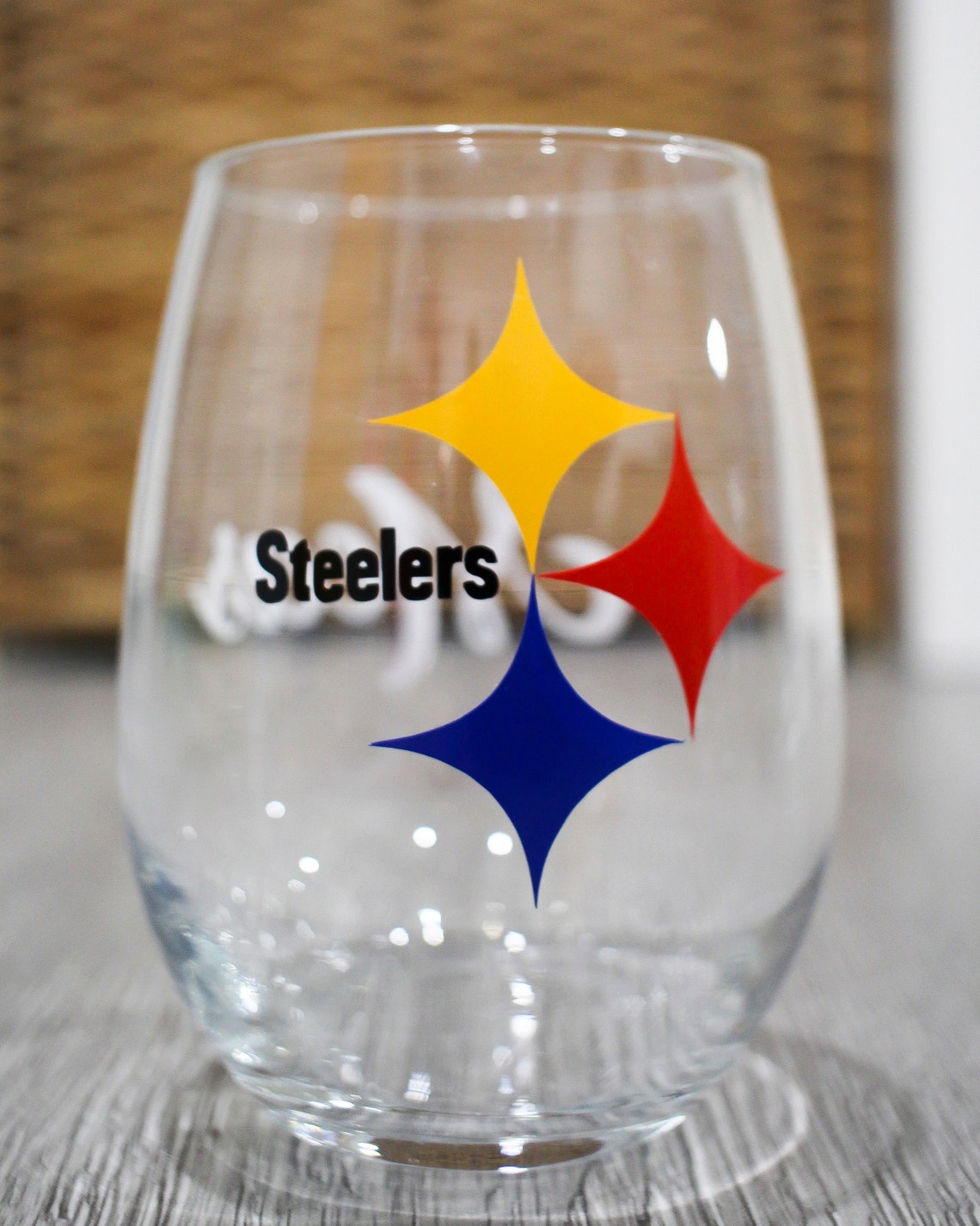 Pittsburgh Steelers Wine Glass Etsy