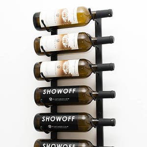 VintageView WS31 - 9 Bottle Wall Mounting Metal Wine Rack - 3 Available Finishes