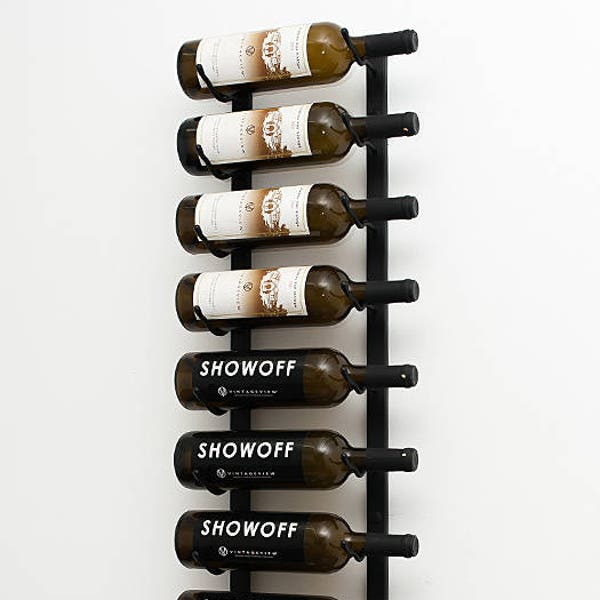 VintageView WS41 - 12 Bottle Wall Mounting Metal Wine Rack - 3 Available Finishes
