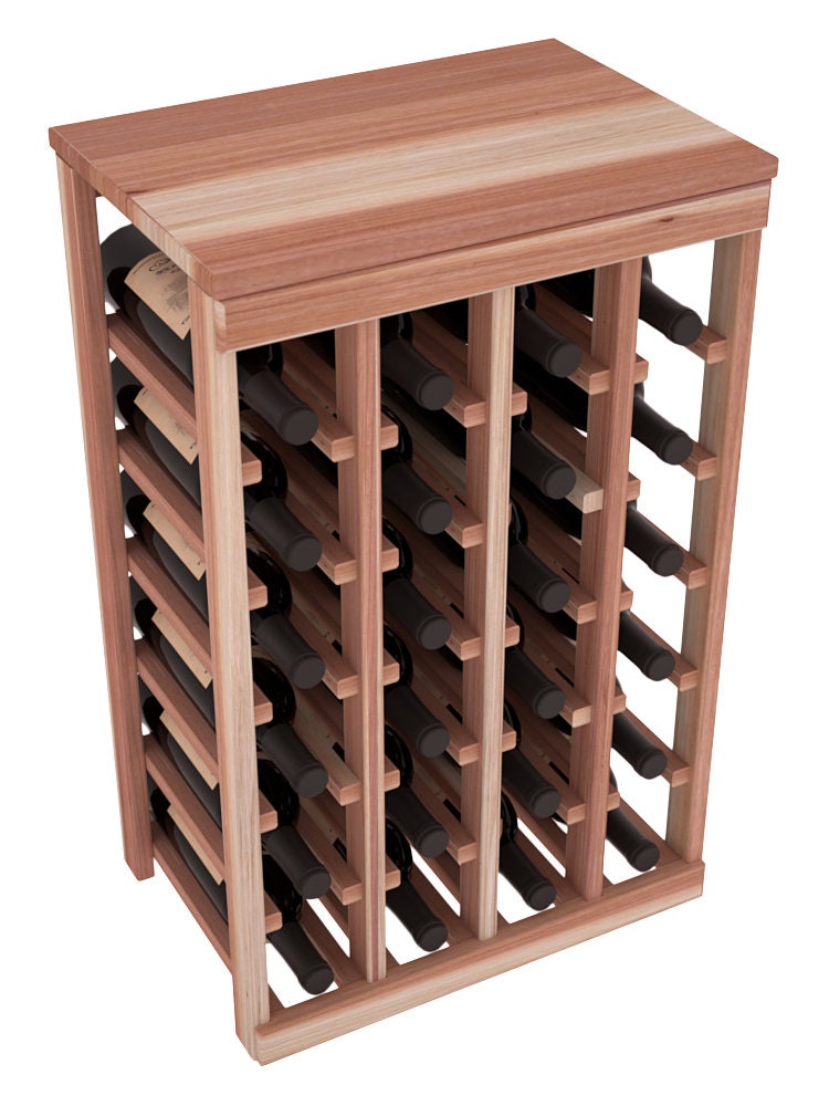 24 bottle store wooden wine rack