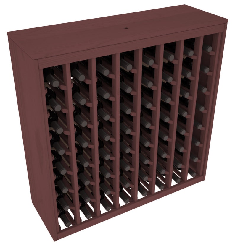 13 Stains to Choose From! 64 Bottle Cabinet Style Wine Storage Rack Kit in Ponderosa Pine