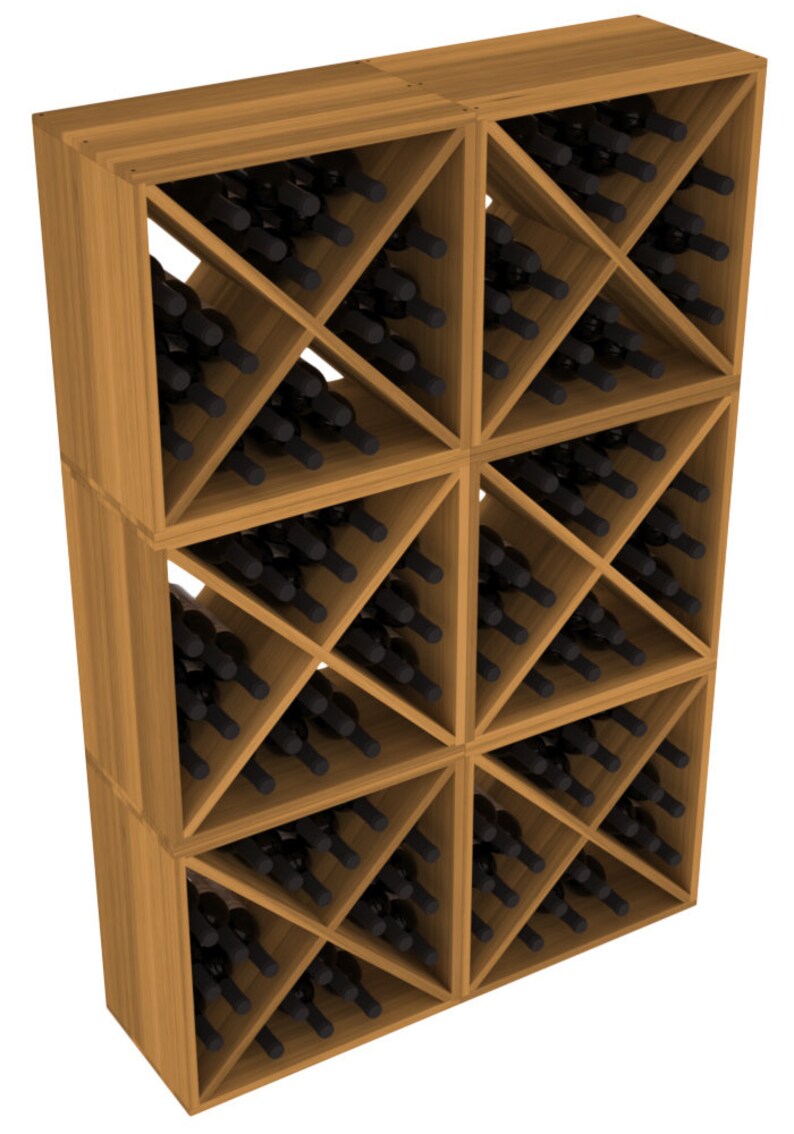 144 Bottle Wine Cube Storage Rack Kit in Premium Redwood. Etsy