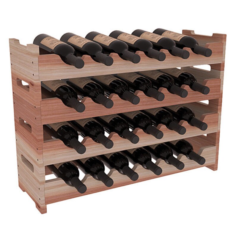 Handmade 24 Bottle Wooden Mini Scalloped Wine Rack Kit in Etsy
