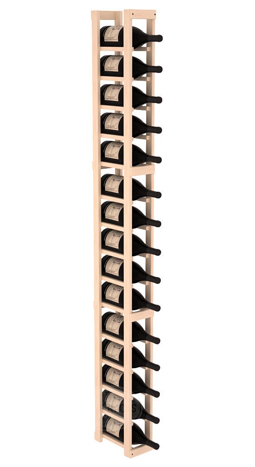 Handmade Wooden 1 Column 15 Bottle Champagne Wine Cellar Kit in