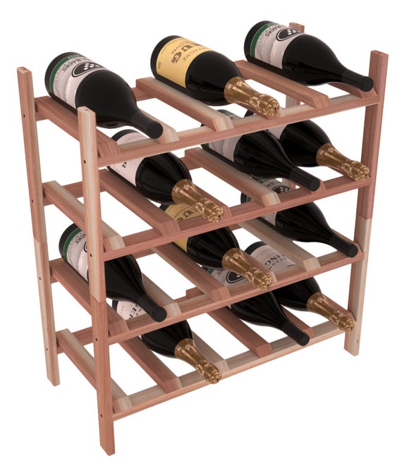 20 Bottle Magnum Stackable Wine Storage Rack Kit In Premium Etsy