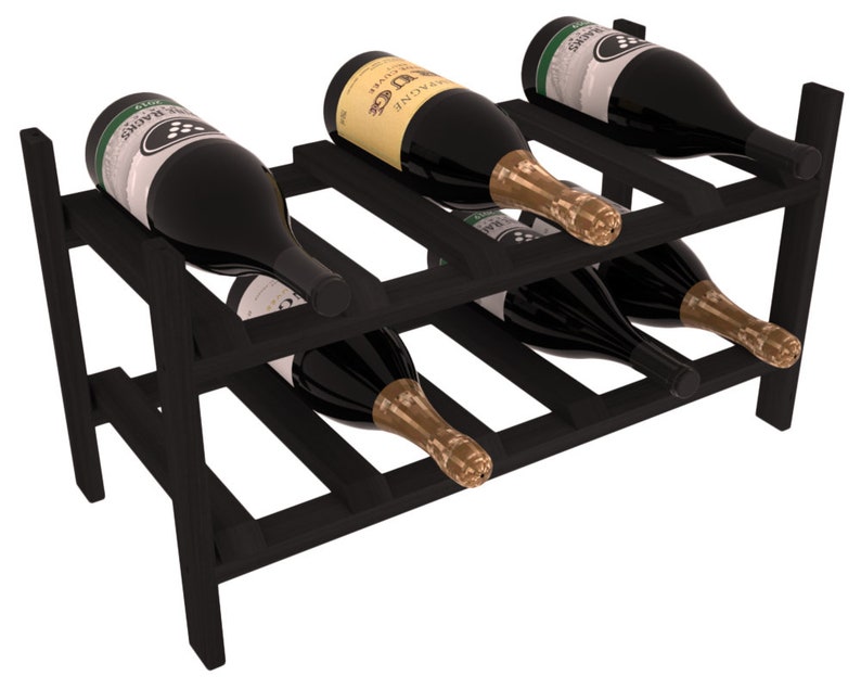 10 Bottle Magnum Stackable Wine Storage Rack Kit in Premium Etsy