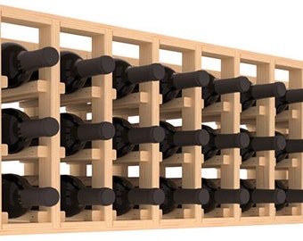 Handmade Wooden 27 Bottle Wine Shelving Rack in Ponderosa Pine.