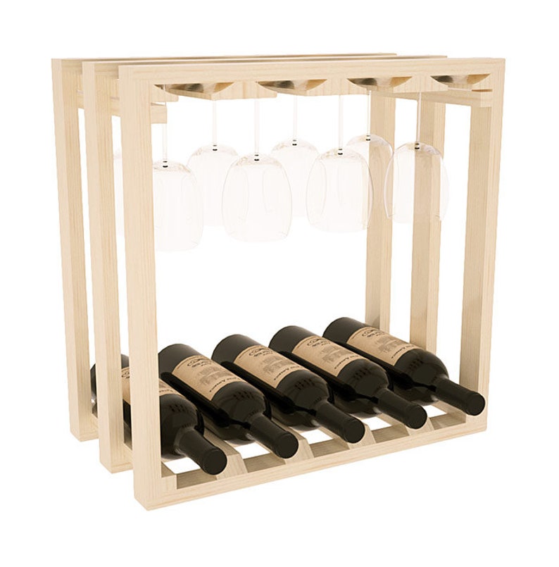 Lattice Stemware Wine Rack Kit in Pine. Etsy