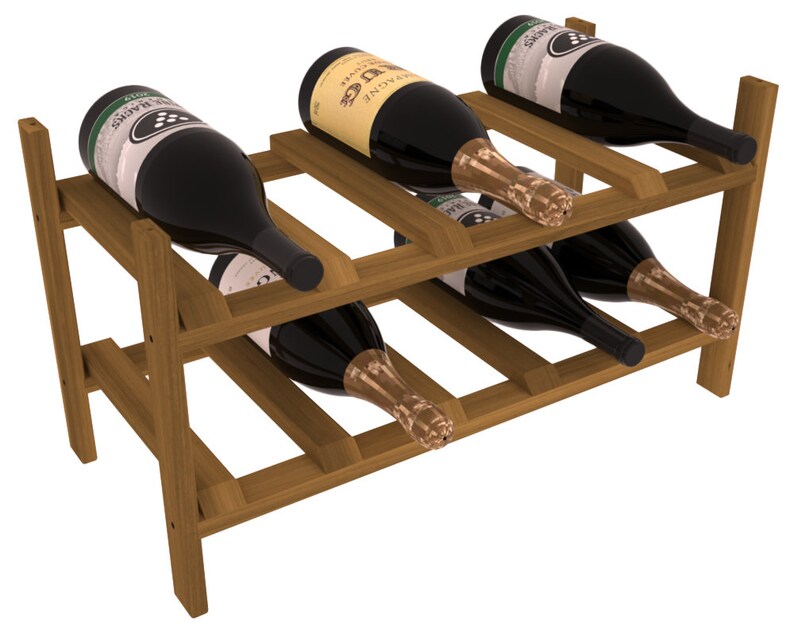 10 Bottle Magnum Stackable Wine Storage Rack Kit in Premium Etsy