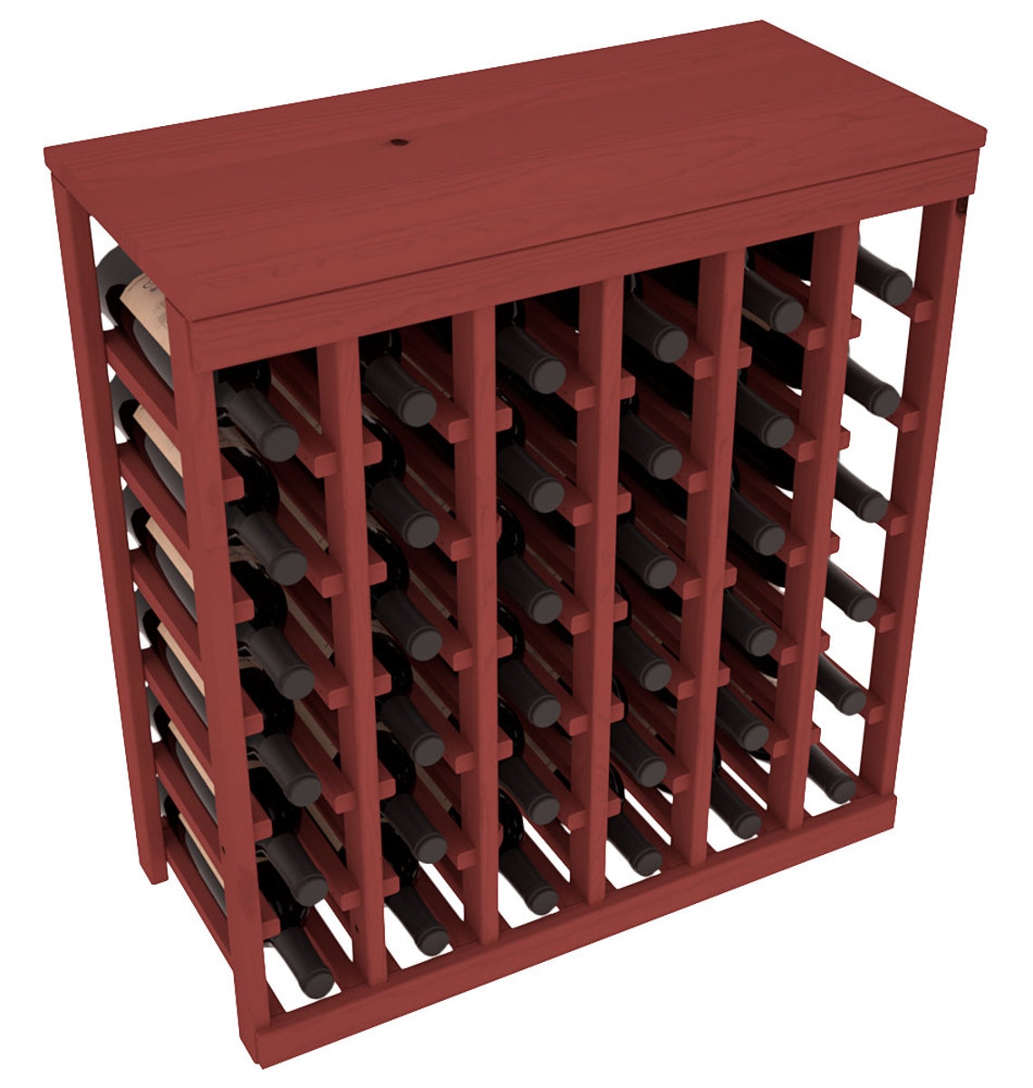 36 Bottle Table Top Wine Storage Rack Kit in Pine. Etsy