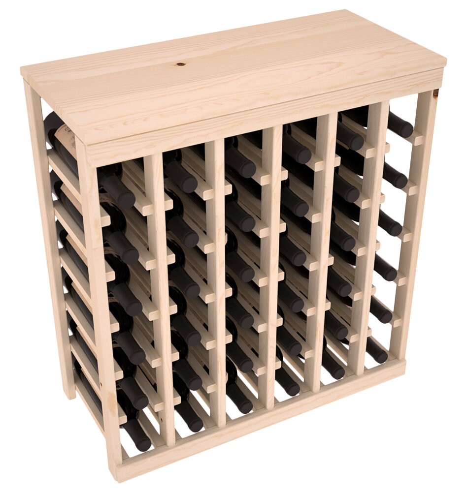 36 Bottle Table Top Wine Storage Rack Kit in Pine. Etsy