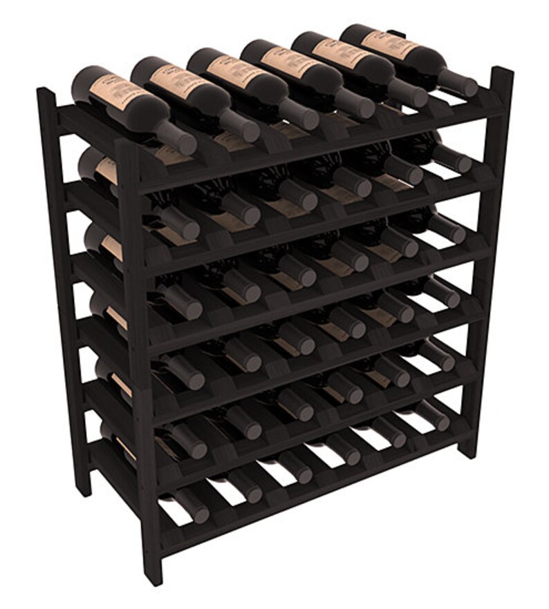 36 Bottle Stackable Wine Storage Rack Kit in Premium Redwood. Etsy