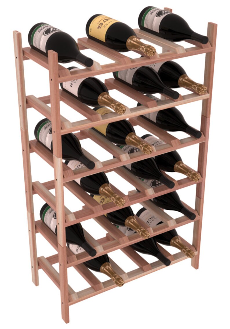 30 Bottle Magnum Stackable Wine Storage Rack Kit in Premium Etsy