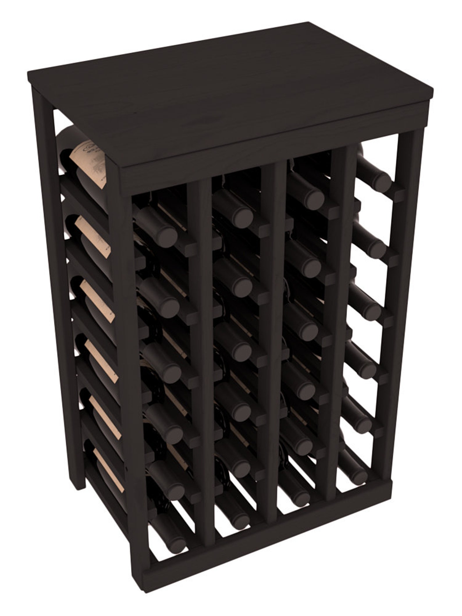 24 Bottle Table Top Wine Storage Rack Kit in Pine. Etsy