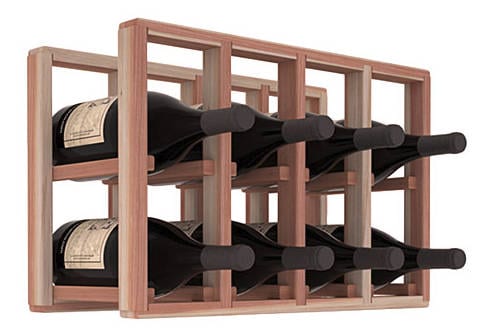 Handmade Wooden 8 Bottle Magnum champagne Wine Rack in Redwood. Etsy