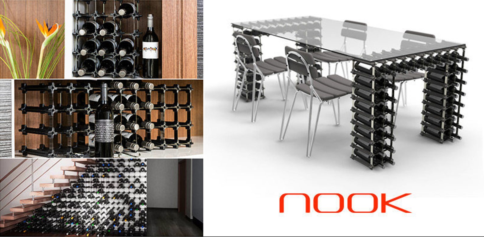 9 NOOK® Wine Rack Easy 2 Step Assembly No Hardware Etsy