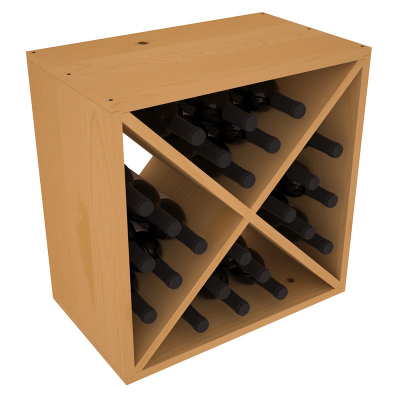 24 Bottle Wine Cube Storage Rack Kit in Ponderosa Pine. 13 Etsy