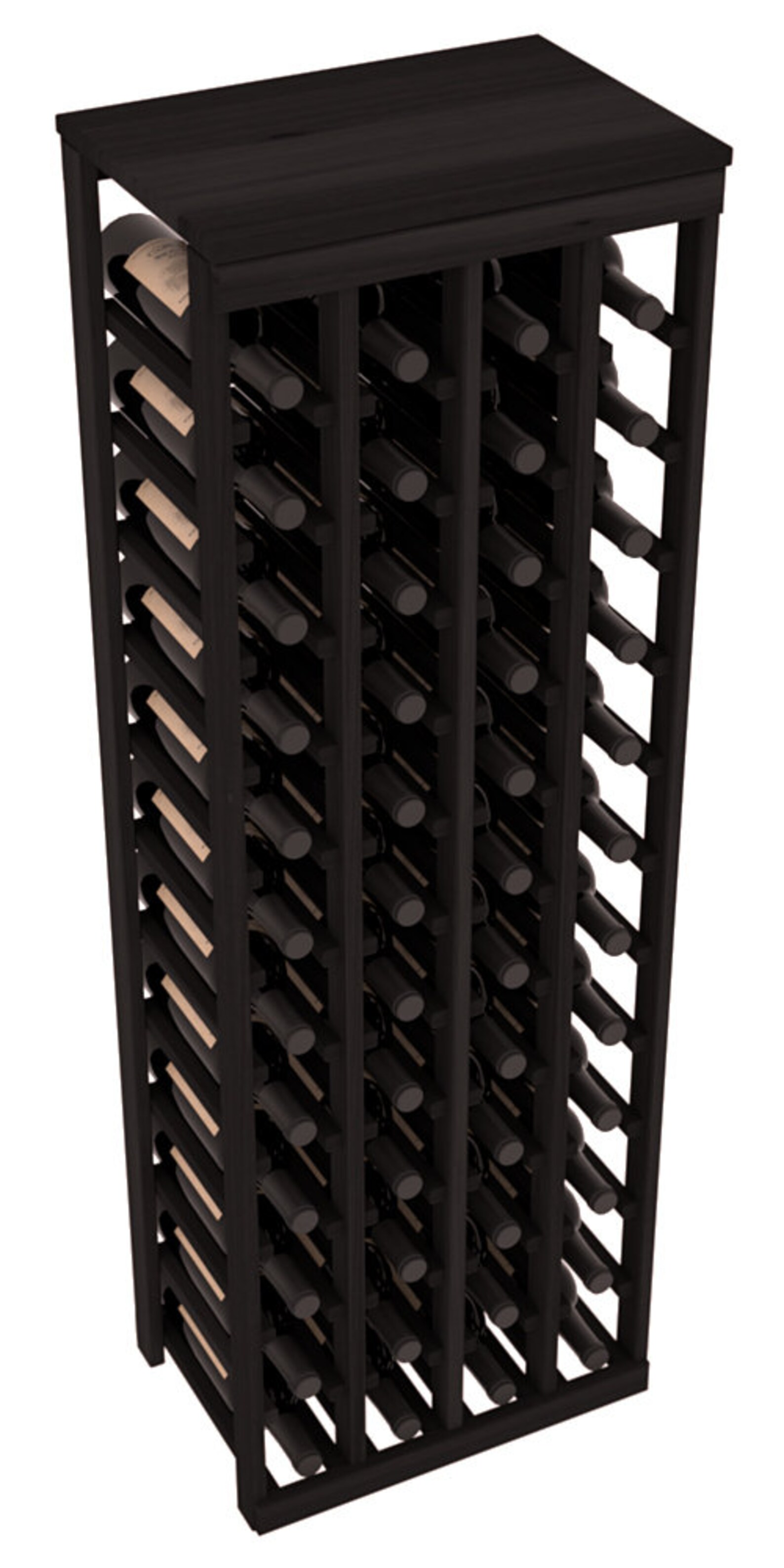 48 Bottle Table Top Wine Storage Rack Kit in Redwood. - Etsy