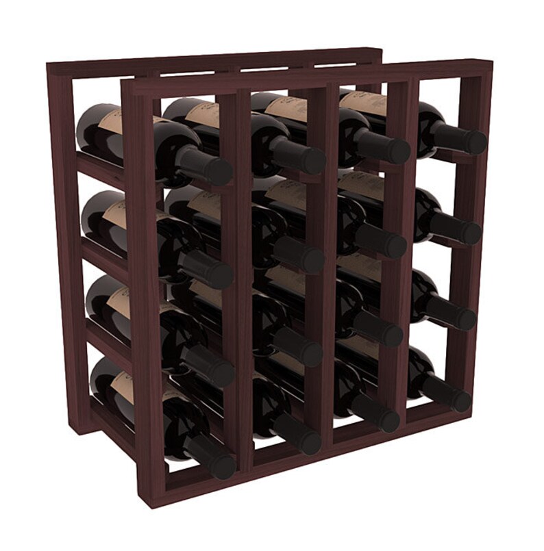 16 Bottle Wine Cubicle Storage Rack Kit in Redwood. Etsy