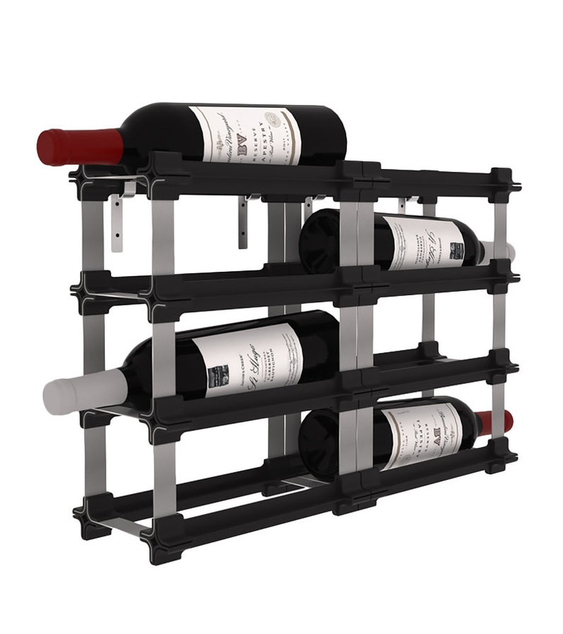 6 NOOK® Back to Back Wall Mounting Wine Rack Easy 3 Step Etsy