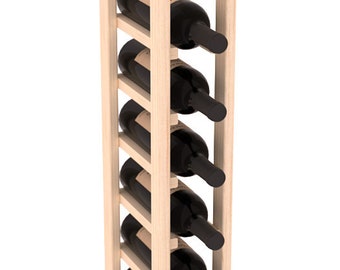 Handmade Wooden 8 Bottle Display View Wine Rack Kit in Ponderosa Pine.